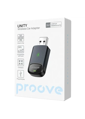 Беспроводной адаптер Unity 2in1 (CarPlay / Android Auto) gray Proove (397307904)