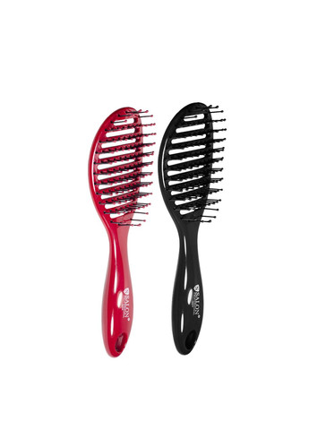 Щетка для волос скелетная продувная 18004 Черная Salon Professional (302722371)