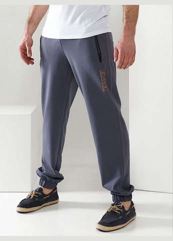 Серые спортивные, повседневный, кэжуал демисезонные брюки No Brand