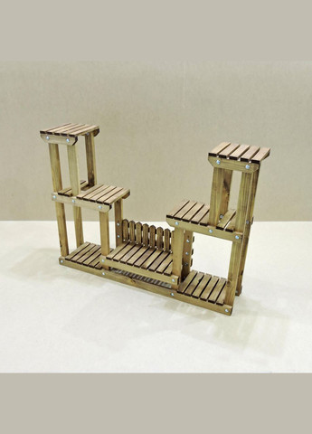 Підставка для квітів з дерева Гренобль мускат (ЦВТ-001807) No Brand (328226266)