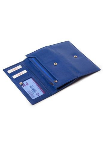 Большой женский кошелек кожаный синий 508004-013 Butun (261481653)