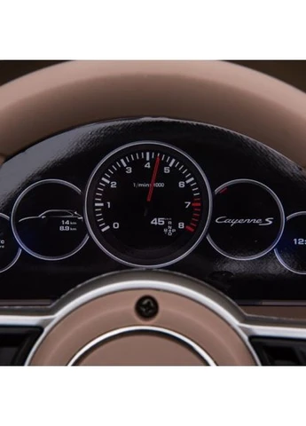 Дитячий електромобіль Джип Porsche Cayenne S Чорного кольору зі шкіряними сидіннями YJ7192C || Kilomeetr+ Huada Toys (380675896)