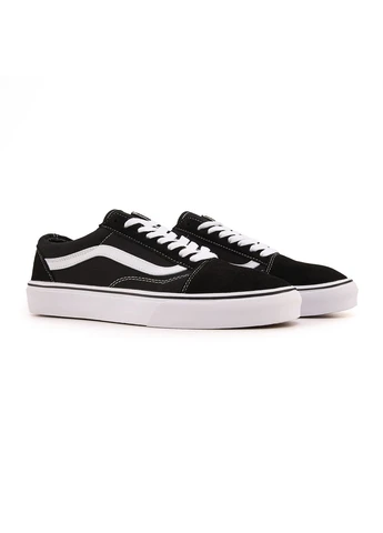 Белые демисезонные кеды мужские vans old skool classic white black ванс олд скул белые No Brand