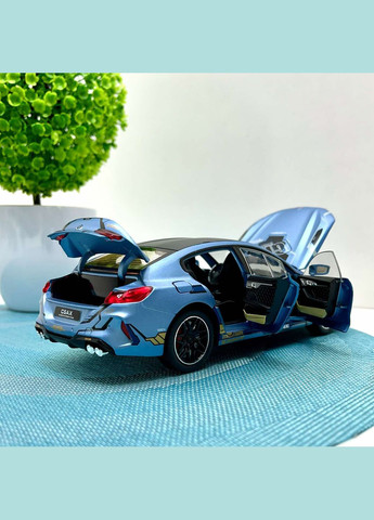 Машинка металлическая АвтоЭксперт BMW 1:24 свет/звук/дым 21см Голубая (GT-06525) No Brand (306549365)
