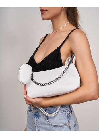 Женская сумка «Лойс» белая (крокодил) WeLassie (315688840)