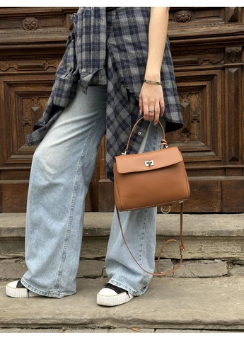 Сумка женская Rodeo Mini Brown/Silver No Brand (402817162)