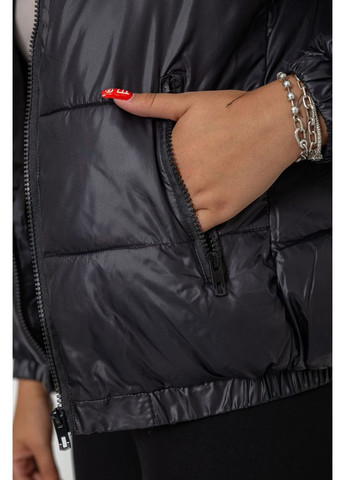Чорна куртка жіноча демісезонна,, 244r007-5 Ager