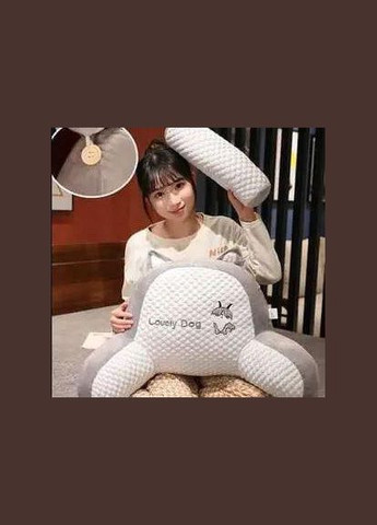 Мягкая игрушка-подушка под спину, Ортопедическая подушка для чтения с отдельной дополнительной подушкой. Fun Cat (324436729)