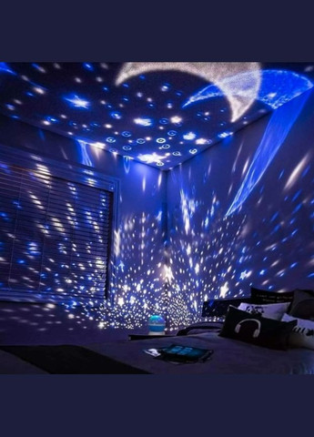 Детский ночник Проектор звездное небо вращающийся шар Star Master Вращающийся детский светильник RGB Фиолетовый No Brand (333940038)