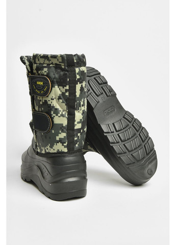 Дутики чоловічі піна зі з`ємною шкарпеткою чорного кольору пксель Let's Shop (362556199)