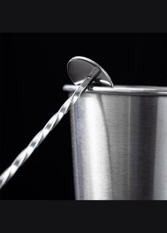 Набір барних коктейльних ложок з нержавіючої сталі 25,5 см 3 шт Сріблястий (С051370-3) ТМ (342122384)