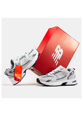 Сірі Осінні кросівки чоловічі Nike New Balance 530