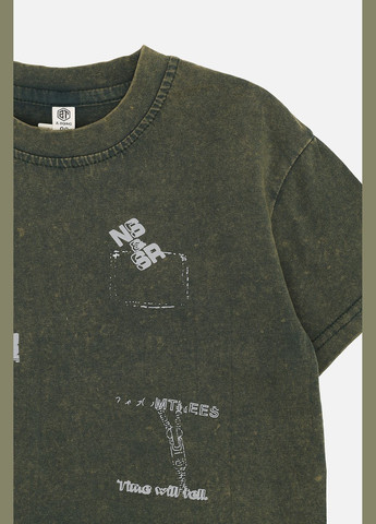 Хакі (оливкова) літня футболка з коротким рукавом для хлопчика колір хакі cb-00270015 Z.TONG