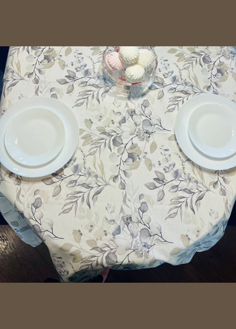 Скатерть водоотталкивающая 140х170см Эвкалипт Серый Malva (305830987)