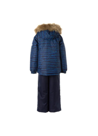 Темно-синяя детский зимний комплект winter, куртка и полукомбинезон, р.92, темно-синий с принтом/темно-синий () Huppa 41480030-12586-092