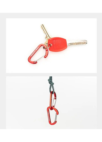 Карабин вспомогательный Alu 4 шт. NX21671030 red Mobi Garden (370666371)