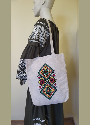 Сумка для покупок (шопер) с ручной вышивкой размером 400*330 Hand Made (317573434)