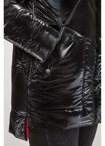 Чорна зимня жіноча зимова напівприталена куртка невада all posa (ap101292p) A'll Posa