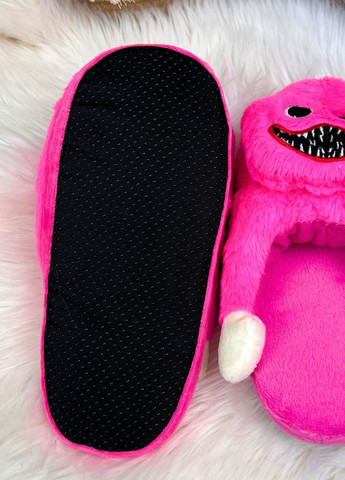 Розовые детские тапочки игрушки хагги вагги с нескользящей подошвой розовые My Kigu