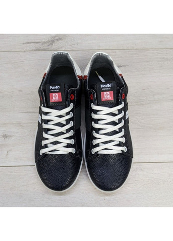 Синие демисезонные кроссовки мужские демисезонные эко-кожа Paolla