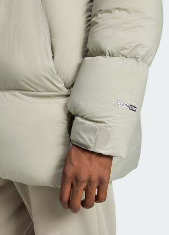 Зеленая демисезонная куртка myshelter climawarm down adidas