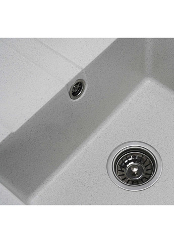 Комплект: Мойка ARIA 5851 белая в крапинку + Смеситель 56 B NESP белый в крапинку + Сифон 1041 Valeso (361304780)