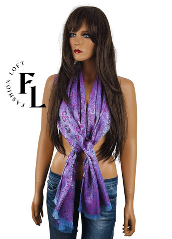 Жіночий шарф палантин (100% шовк 170х70см) Fashion Loft (296264594)