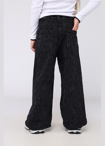 Джинси wide leg для дівчинки колір чорний ЦБ-00282010 Yuki (347581165)