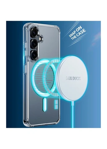 Чохол Clin Mag with MagSafe для Samsung Galaxy S25 Transparent [134546] Dux Ducis (400937891)