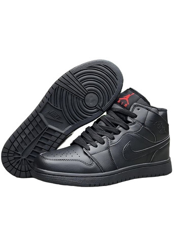 Черные зимние кроссовки air jordan winter черные Nike Air Jordan 1 High