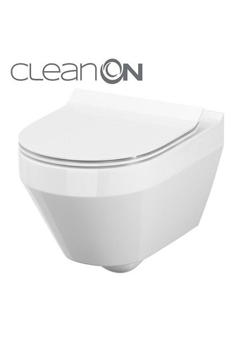 CET В216 CREA CLEAN ON OVAL подвесной с крышкой дюропласт лифт SLIM PL Cersanit (299998662)