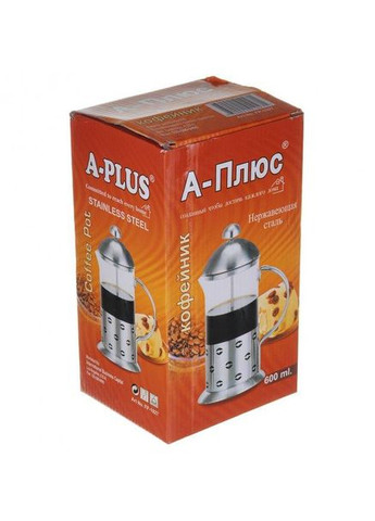 Заварник френч пресс для чая кофе А - Плюс 1027 600мл френч чайник заварник стеклянный с прессом A-Plus (302310381)