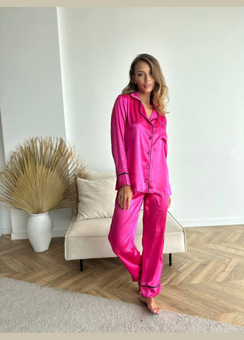 Розовая всесезон стильный домашний костюм-пижамка Vakko