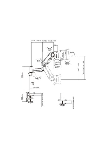 Кронштейн (m320605) Gembird MA-DA1P-01 (366562726)