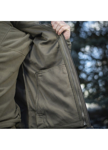 Оливковая демисезонная куртка soft shell с подстежкой olive M-TAC