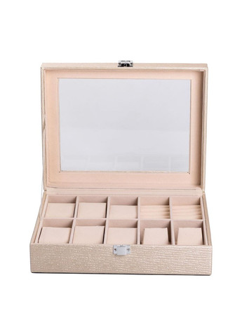 Скринька для прикрас із екошкіри 25*5*20,5 см органайзер для ювелірних виробів стильний контейнер ProDobro (364190251)