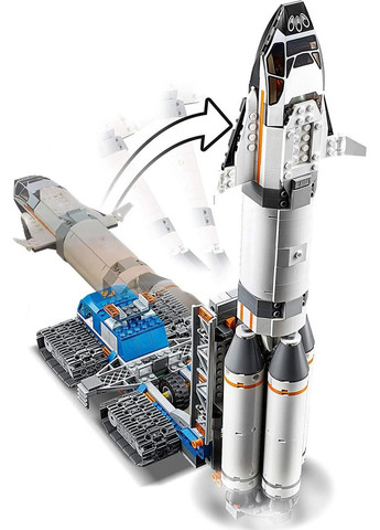 City Площадка для уборки и транспорта для перевозки ракеты (60229) Lego (304055277)