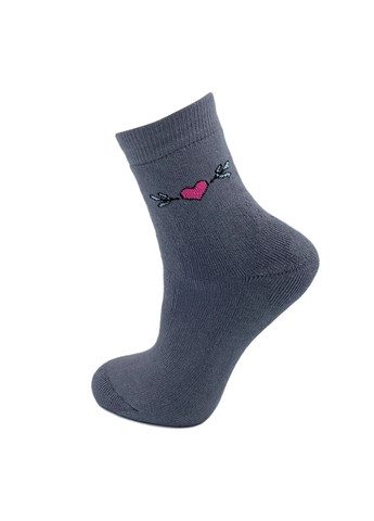 Комбіновані шкарпетки дитячі, махрові. серденько.набір з 3-х пар. kолір: кольоровий мікс Крокус сердечка (367973645)