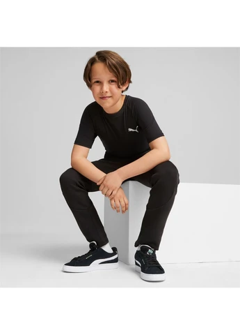 Чорна літня футболка evostripe youth tee black 676276-01 Puma