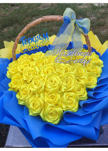 Букет из атласных лент No Brand (368672358)