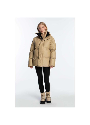 Черная демисезонная мужская куртка bator puffer jacket w3t3 бежевый Rains