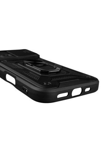 Чохол для iPhone 16 броньований з кільцем-тримачем підставкою зі шторкою на айфон 16 чорний rg1 Apple (366232670)