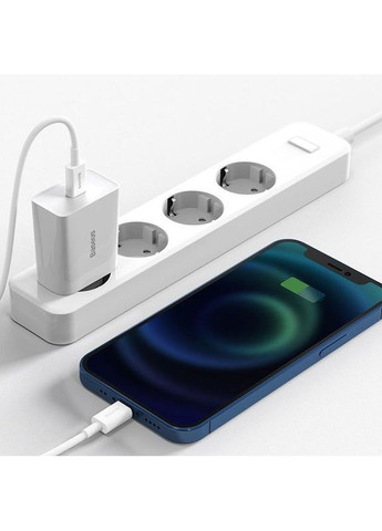 Зарядний пристрій Speed Mini Quick Charger 20W (1USB C) (CCFS S) Білий Baseus (372163465)
