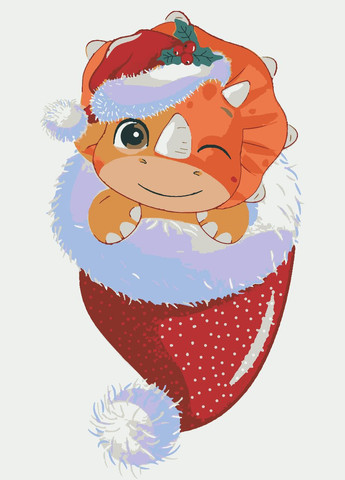 Картина за номерами У шапочці 28x40 см (RB-0811) Riviera Blanca (303135803)