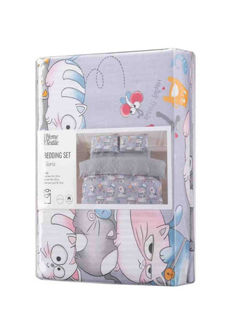 Комплект постільної білизни Gloria Веселі котики Полоска (ART1622FC) Ardesto (322914397)