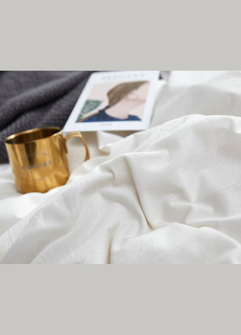 Постельное белье Вареный однотонный хлопок белый Евро Love You (300229127)