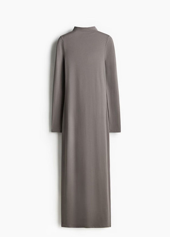 Серое кэжуал платье H&M однотонное