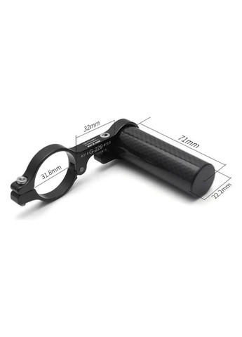 Расширитель руля 229 карбоновый 70 мм, черный (1981731). GUB (316535297)