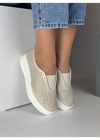 Бежевые 384 мокасины бежевые кожаные MD