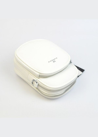 Біла міні сумочка крос боді вертикальна жіноча для телефону Alex&Mia (338182410)